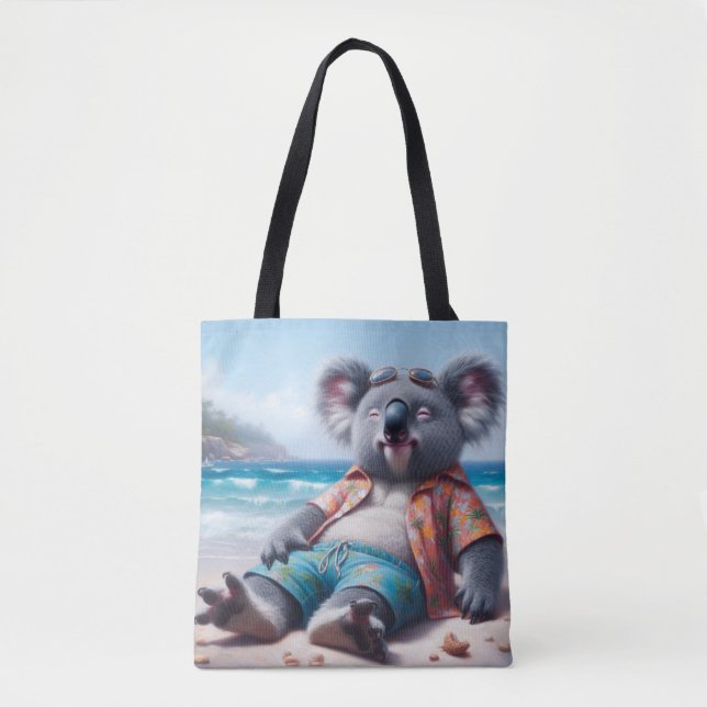 Koala Beach Tote Bag (Front)