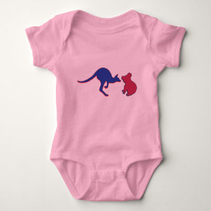 Koala Bear and Kangaroo Baby Bodysuit