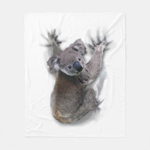 Koala Bear Animal Graphic Gifts For Koala Lovers Fleece Blanket