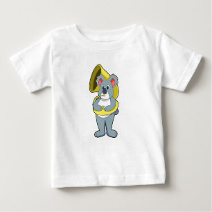Koala bear at Music with Saxophone.PNG Baby T-Shirt