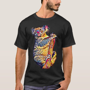Koala Bear Australian Marsupial Oil Painting Cute T-Shirt