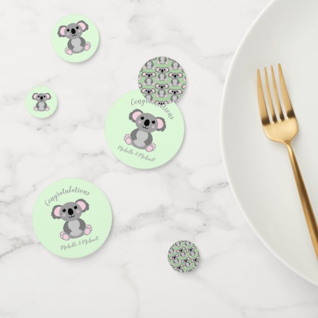 Koala Bear Baby Shower Confetti (Group)
