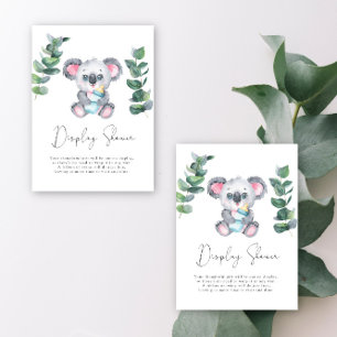 Koala Bear baby shower - Display shower Enclosure Card