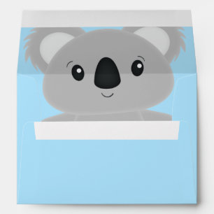 Koala Bear Baby Shower Envelope