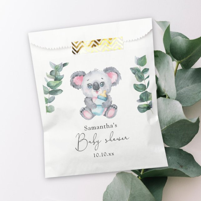 Koala Bear Baby Shower Favour Bag (Creator Uploaded)