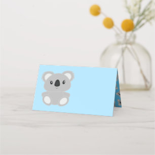 Koala Bear Baby Shower Place Card