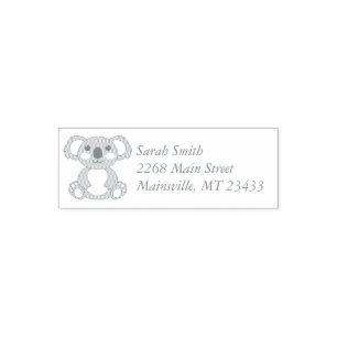 Koala Bear Baby Shower Self-inking Stamp