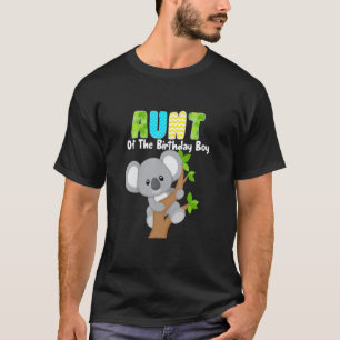 Koala Bear Birthday Aunt Of The Birthday Boy Koala T-Shirt