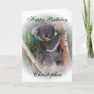 Koala Bear Birthday Card