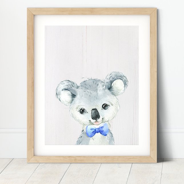 Koala Bear Bowtie Nursery Art Print (Creator Uploaded)