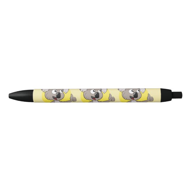 Koala bear cartoon black ink pen (Front)