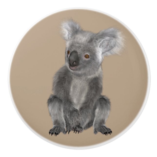 Koala Bear Ceramic Knob (Front)