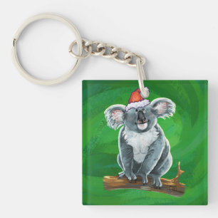 Koala Bear Christmas Key Ring