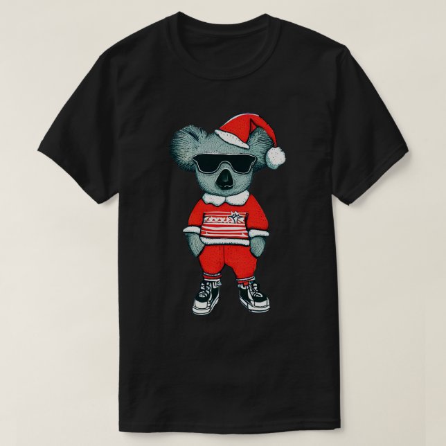 Koala bear Christmas T-Shirt (Design Front)