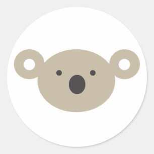 Koala Bear Classic Round Sticker