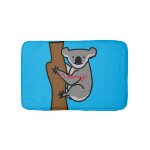 Koala Bear Climbing Tree Thunder_Cove  Bath Mat