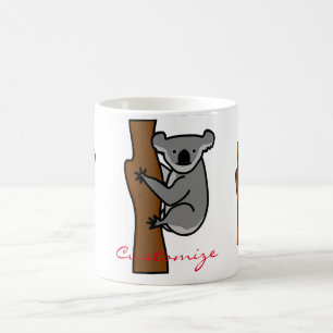 Koala Bear Climbing Tree Thunder_Cove Coffee Mug