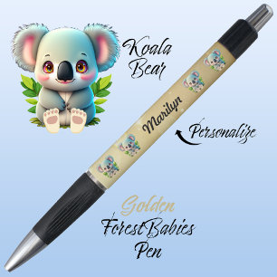 Koala Bear, Colourful Gold, Cute Woodland Animal