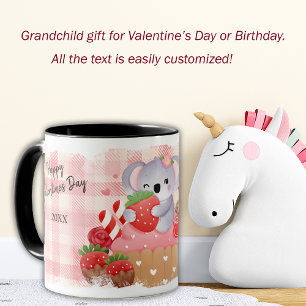 Koala Bear Cupcake Kid's Valentine Mug