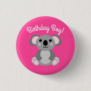 Koala Bear Cute Kid Birthday Boy 3 Cm Round Badge