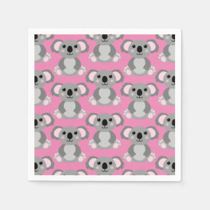 Koala Bear Cute Kid Birthday Party Napkin