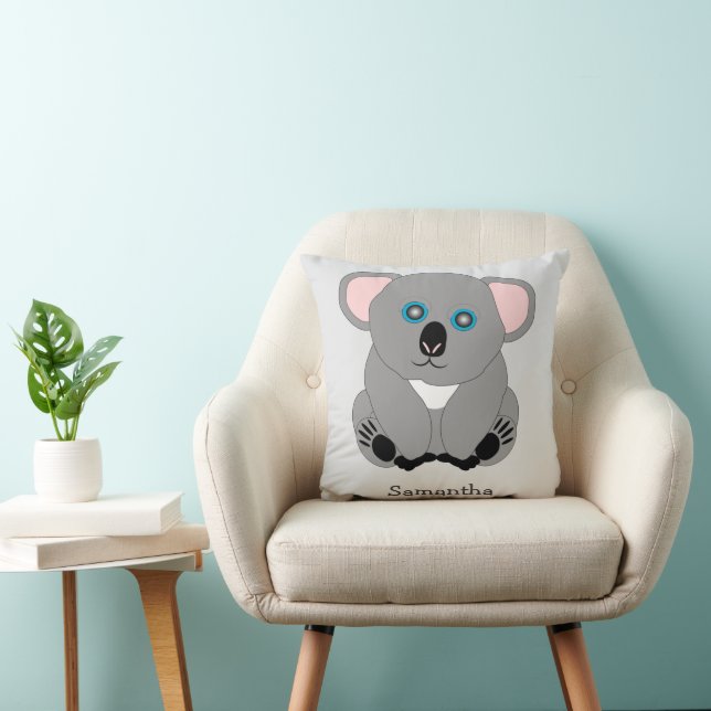 Koala Bear Design Personalised Cushion (Chair)