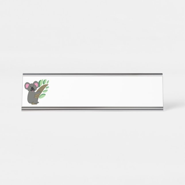 Koala Bear Desk Name Plate (Front)