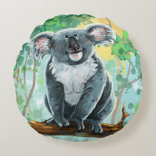 Koala Bear Gifts & Accessories Round Cushion