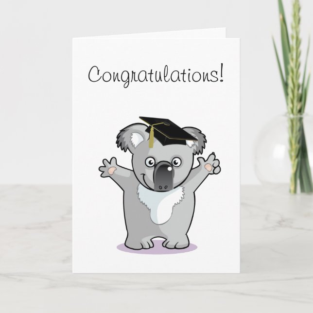 Koala Bear Graduate Card (Front)
