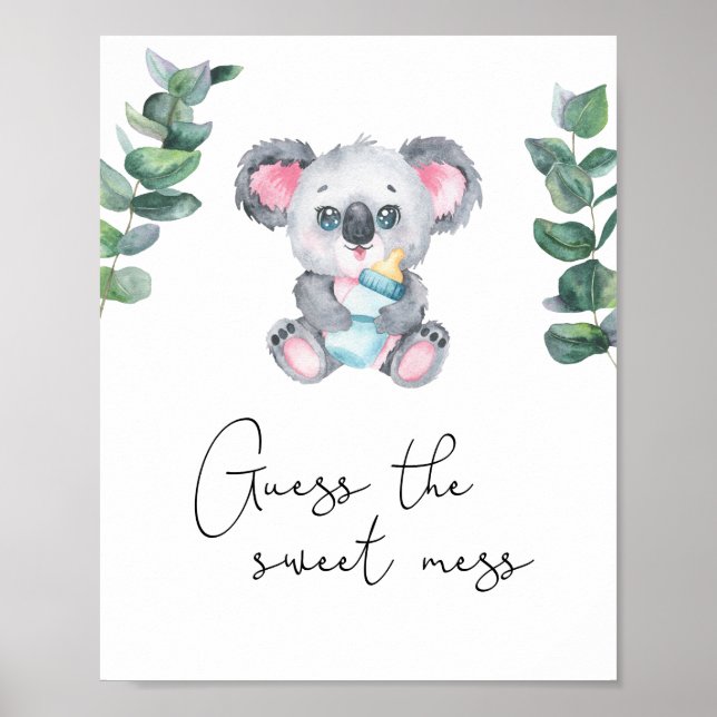 Koala bear - Guess the sweet mess Poster (Front)