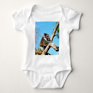Koala Bear In Old Pine Tree, Baby Bodysuit