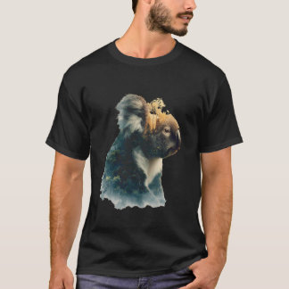 Koala Bear Lover Motif Wildlife Tropical Animal Ar T-Shirt