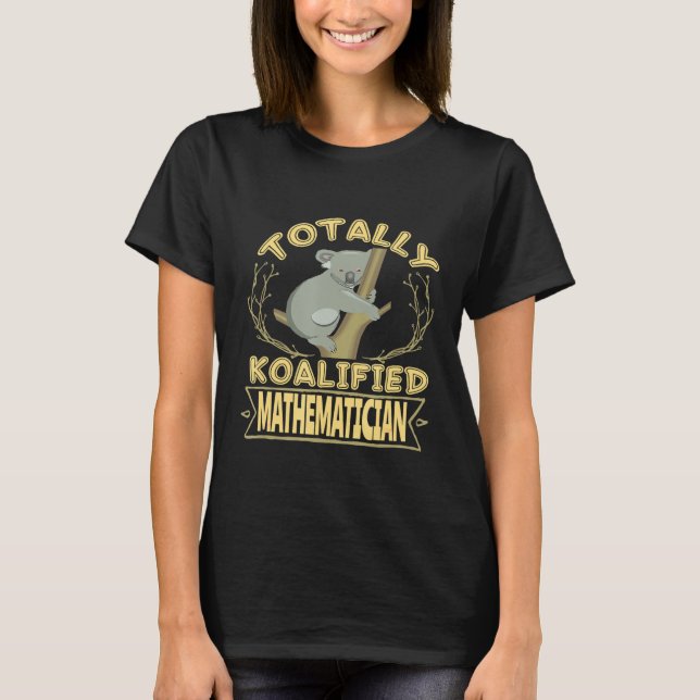 Koala Bear Mathematician T-Shirt (Front)