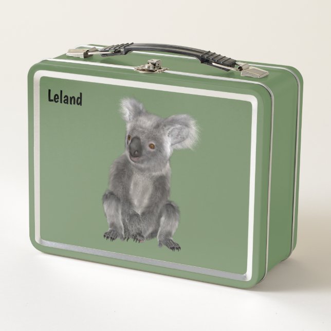 Koala Bear Metal Lunch Box (Front)
