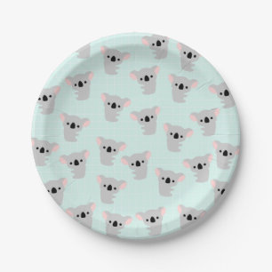 Koala Bear Paper Plates