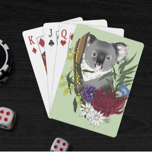 Koala Bear Playing Cards