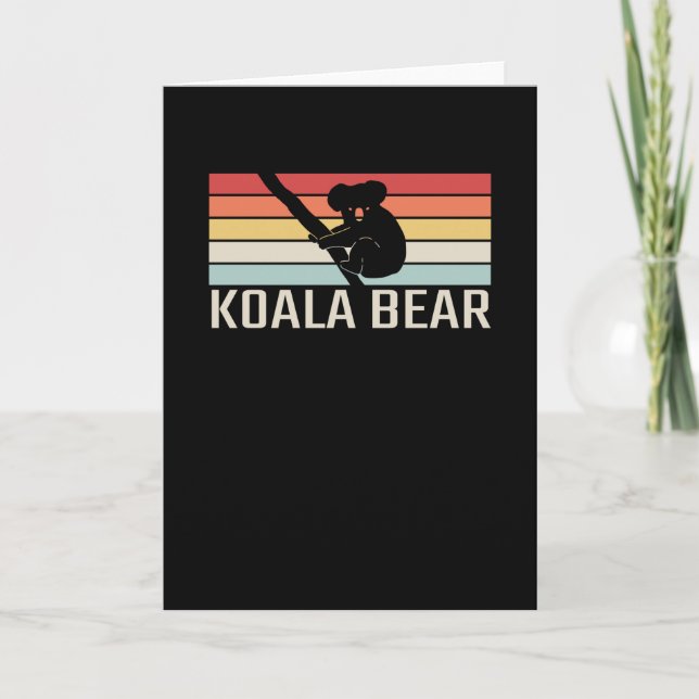 Koala Bear Retro Card (Front)