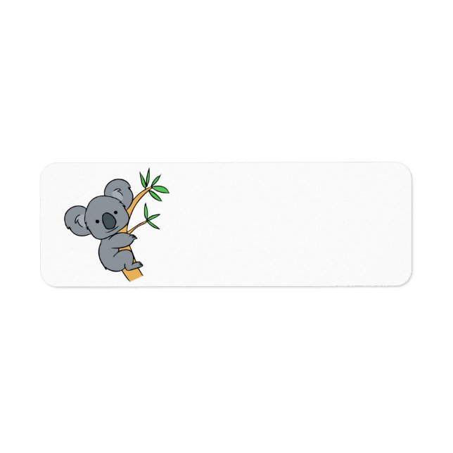 Koala Bear Return Address Label (Front)