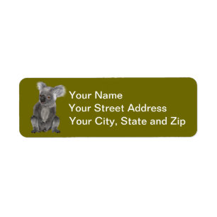 Koala Bear Return Address Label