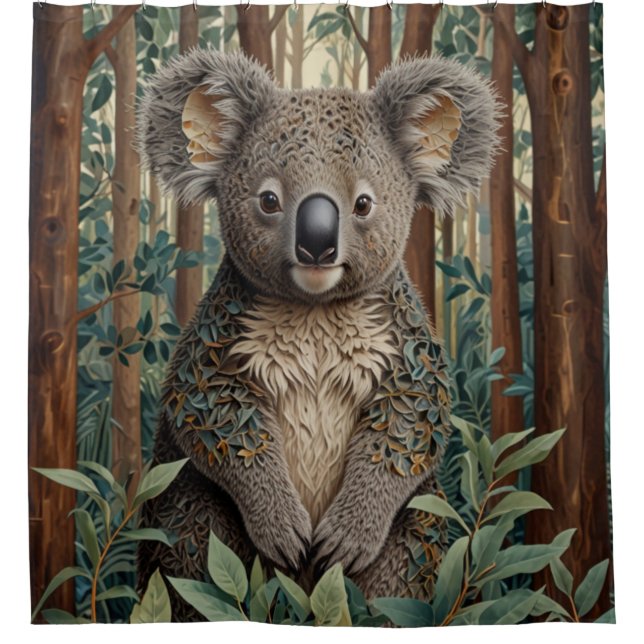 Koala Bear Shower Curtain (Front)