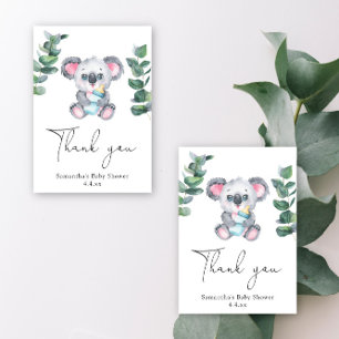 Koala bear thank you baby shower