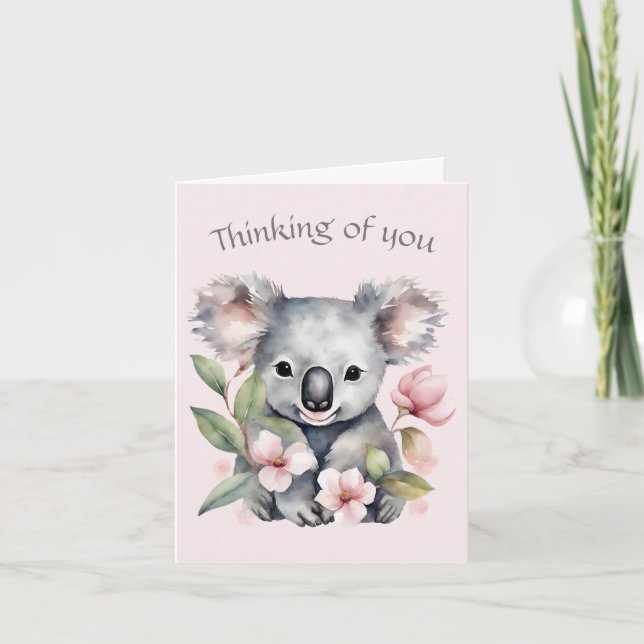 Koala Bear Thinkg of You Card (Front)