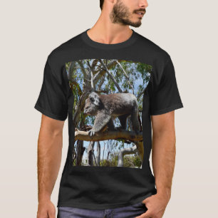 Koala Bear Walking On Tree Branch, T-Shirt
