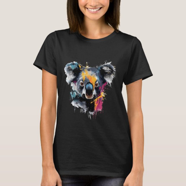 Koala Bear Wildlife Tropical Animal Art Nature Koa T-Shirt (Front)