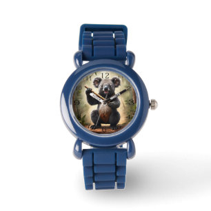 Koala Bear With A Wooden Flute, Watch