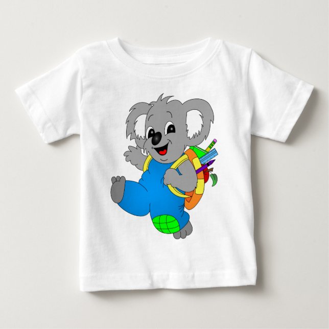 Koala Bear with backpack Baby T-Shirt (Front)