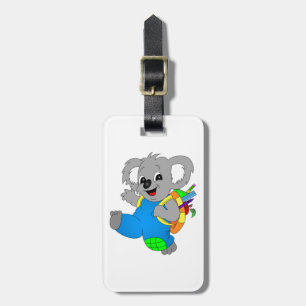 Koala Bear with backpack Luggage Tag