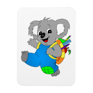Koala Bear with backpack Magnet