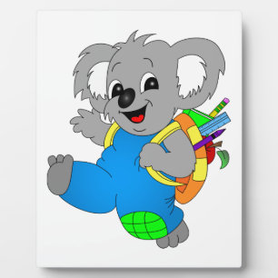 Koala Bear with backpack Plaque