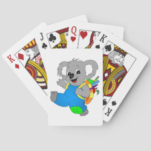 Koala Bear with backpack Playing Cards